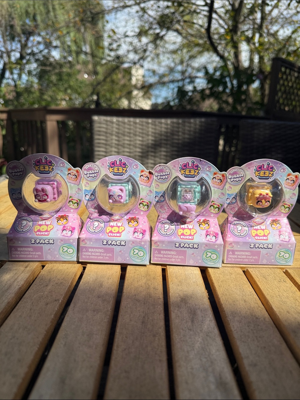 Clic Keez Pop Click Small Pets Figures. Lot of 4